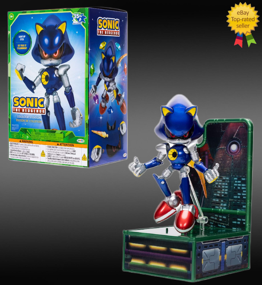 Metal Sonic 6″ Collectors Edition Sonic the Hedgehog Jakks Pacific🦔💨NEW RARE