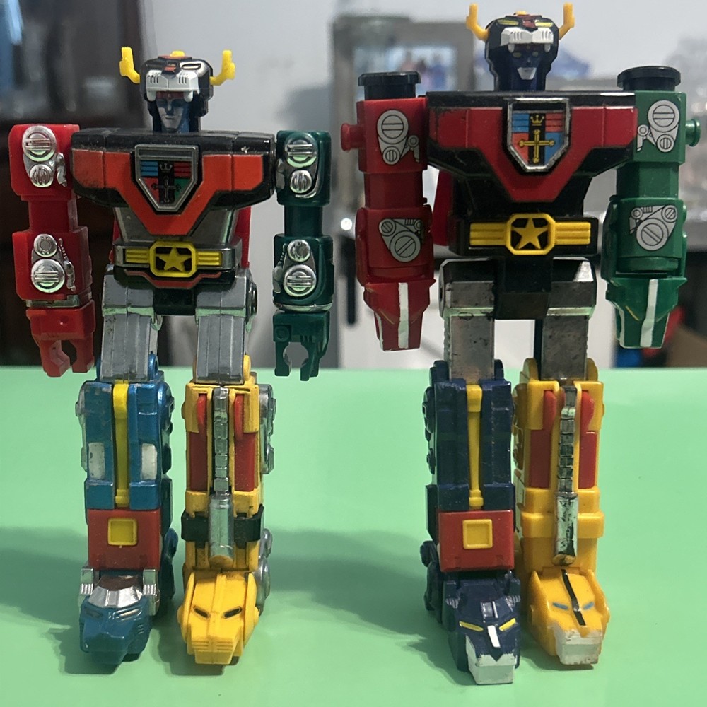 Vtg Voltron 6″ Die-Cast Action Figure 1981 Bandai & Impulse 1985 Plastic Voltron