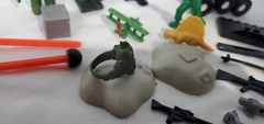 Mixed lot of Varies Weapons and Lego Parts Action Figures