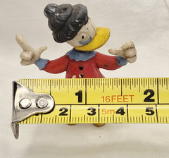 VTG Grandma Duck – Heimo Red Jacket PVC Plastic Figure 2″t – Walt Disney