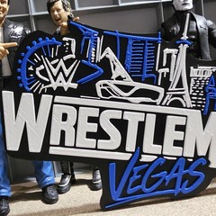 WWE Mattel WrestleMania 42 Vegas Large Logo Accessory V2