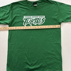TMNT Vintage Teenage Mutant Turtles Logo T Shirt Size Large Green