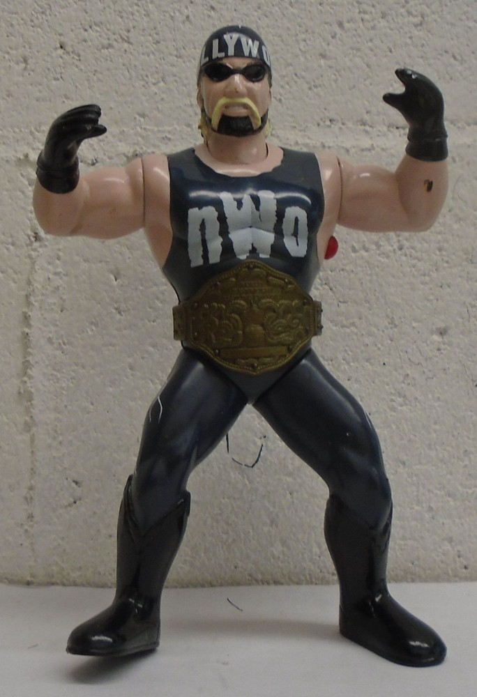 WCW Hollywood Hulk Hogan Vibrating 8″ Original San Francisco Toymakers OSFTM NWO