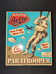 Schylling PARATROOPER 17″ Tangle Free Parachute Retro Army men Military Toy NEW