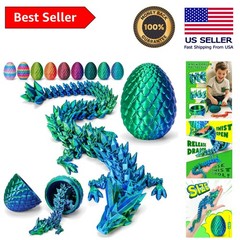 12-Inch Crystal Dragon Inside 4.53-Inch Egg – Perfect Interactive Toy for Kids