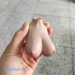 1:6 Suntan Small Breast Bust Cover Model For 12” Female TBL Action Figure Body