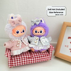 Handmade 10cm Labubu Clothes Size Fits for Monster Plush V4 Pin for Love Outfit