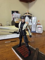 Custom Arashikage Toy Stand With Akiko From G.I. Joe Origins: Snake Eyes