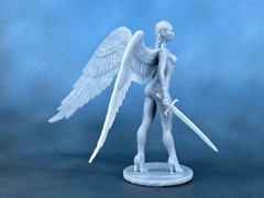 Action Figure black angel 60mm Resin Figure. Tabletop Miniature