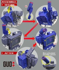 IN STOCK! GO Better 3D DIY Filler Shoulder Cannon Upgrade Kit For SS86 Soundwave