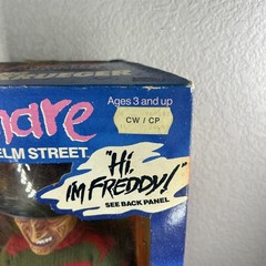 Vintage 1989 Freddy Krueger Talking Doll Pull Cord Tested SFX Work Matchbox NRFB