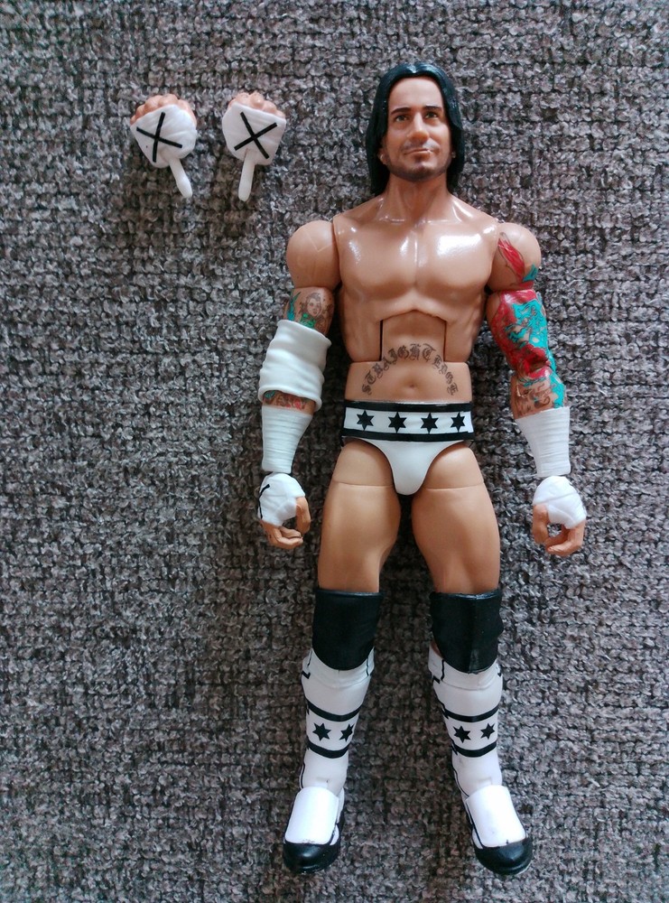 WWE CM PUNK Hall Of Champions IC Championship Belt Wrestling Figure AEW ECW MINT