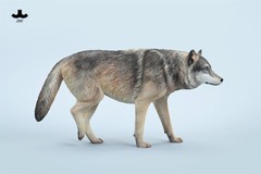 JXK 1/6 Common Gray Wolf Model Collections Animal Figure Decor Toys Xmas Gift