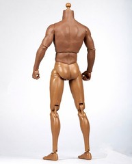 1/6 Male Muscular Body African Dark Skin 12″ Figure Body For HT Black Panther