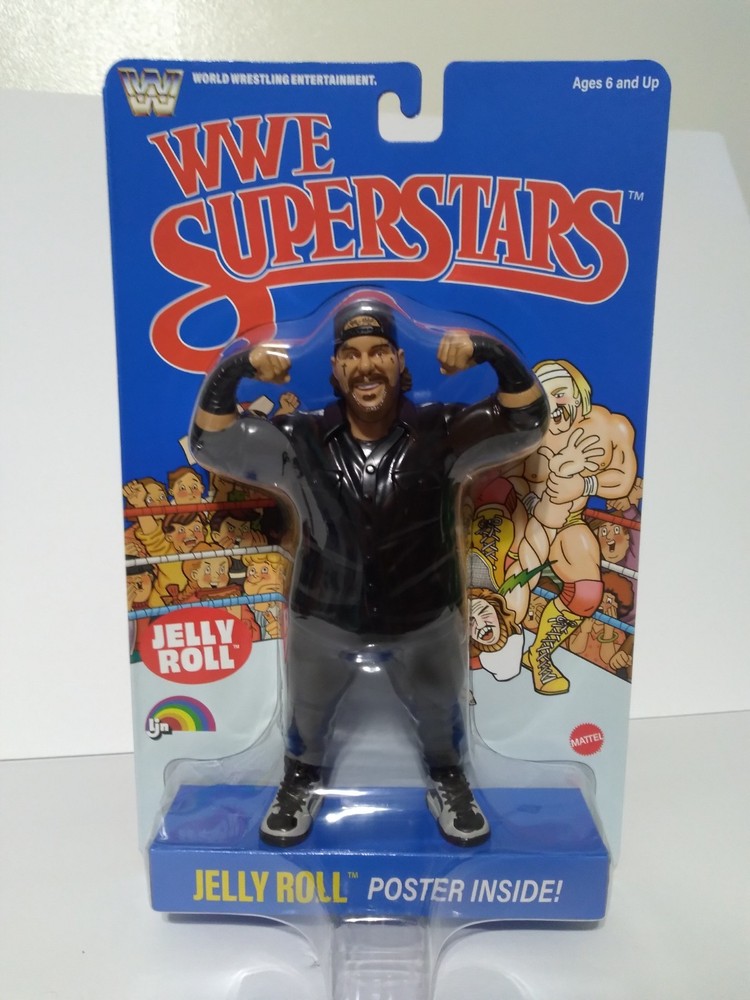 WWE Mattel LJN Wrestling Superstars Series 3 Jelly Roll Figure – New IN HAND
