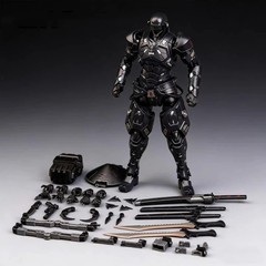 22cm Super Black Warrior SC001 Snake Eyes Mecha Ninja Action Figure Toy Gift