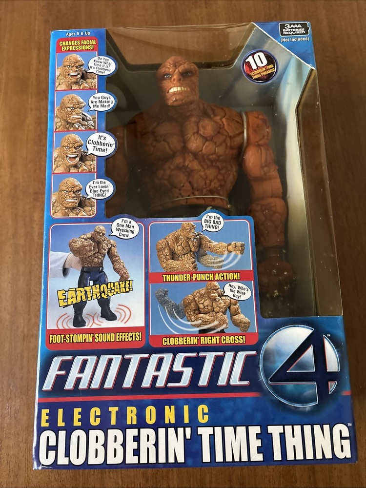 Clobbering Time Thing Action Figure New Sealed- Vintage ToyBiz 2005