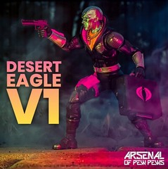 Desert Eagle V1 (Set of x2) 1:12 Scale 3D Printed Figure Pistols