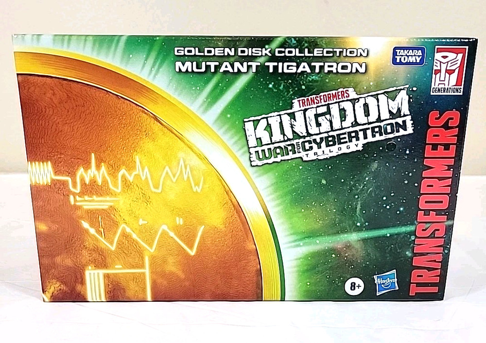 Transformers Kingdom War for Cybertron Trilogy Golden Disk Mutant Tigatron 8+