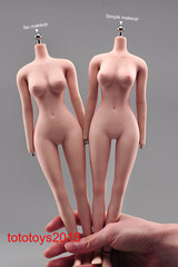 US 1/6 Copper Suntan Medium Breast Flexible Female Makeup Figure Body Model Toy