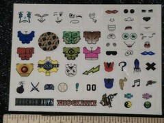Shockinis Mini Action Figures – Sticker Sheet