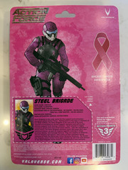 Valaverse Action Force Steel Brigade Breast Cancer Awareness Brand New, Sealed