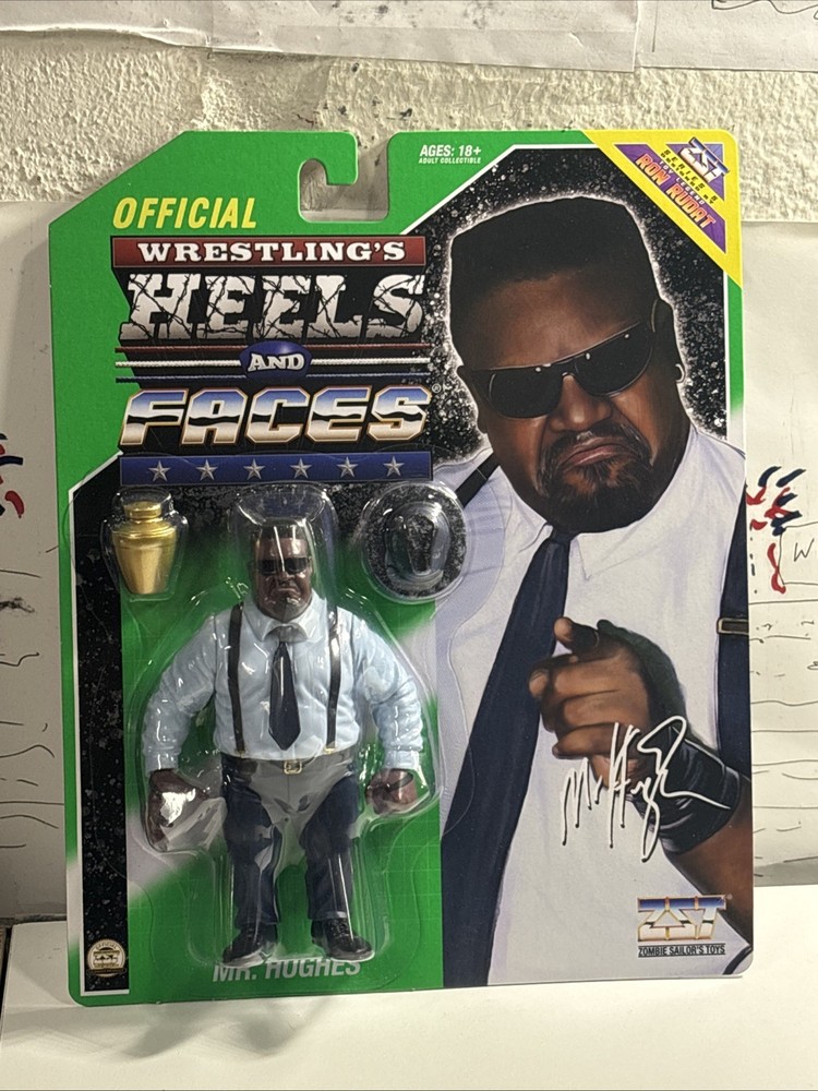 WWF Mr. Hughes Heels Faces Zombie Sailor Toys Wrestling Figure Hasbro WWE MOC