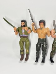 1985 Coleco Rambo Force of Freedom Action Figures Lot w/ Accessories