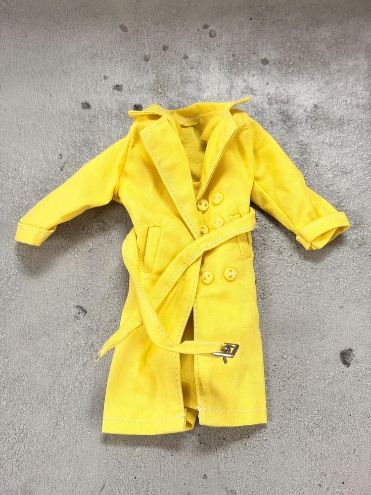 SU-LTC-YEL: 1/12 Yellow Wired Trench Coat for 6 inch action figure