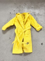 SU-LTC-YEL: 1/12 Yellow Wired Trench Coat for 6 inch action figure