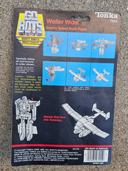 1984 TONKA GoBots Water Walk #32 Friendly Robot Float Plane On OPENED CARDBACK
