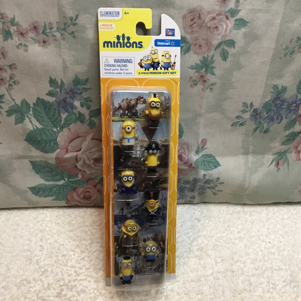 2010 Despicable Me Mini MINIONS Figures 8 piece gift set Walmart Thinkway 20160