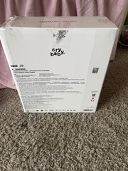 POP MART Mega Crybaby 400% Crying in Pink CRYBABY Action Figure w/ Accessories.