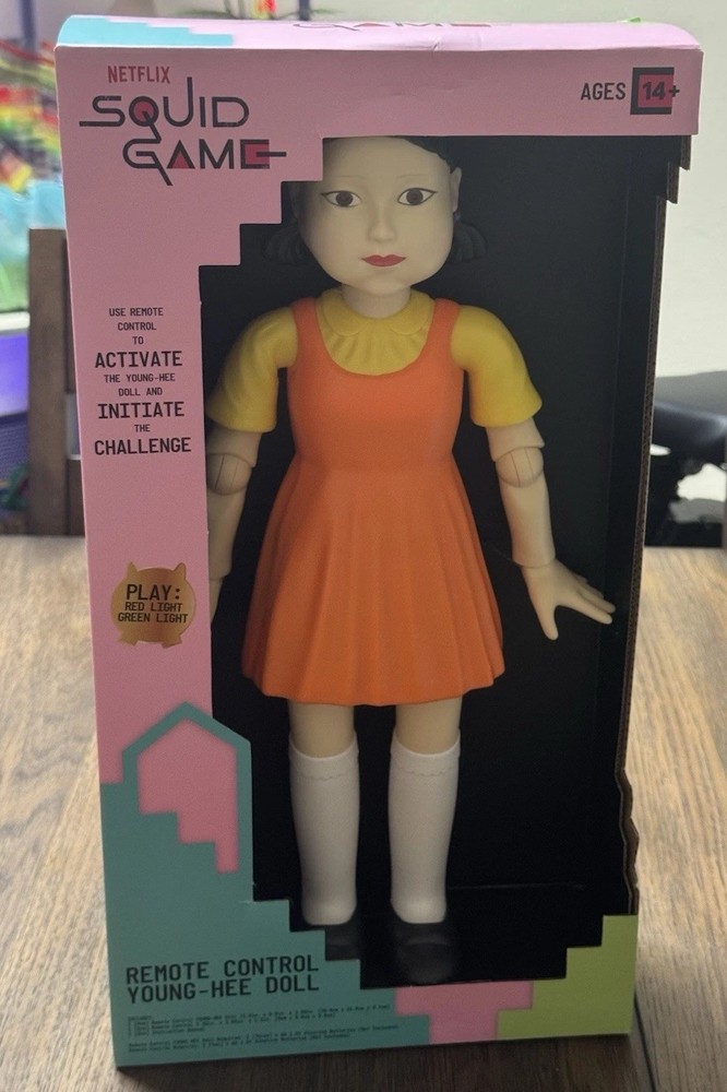NETFLIX SQUID GAME YOUNG-HEE DOLL REMOTE CONTROL 15” TALL RARE HARD TO FIND!