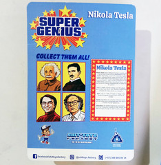 Super Genius 4.75 inches x 4 figures, Einstein, Tesla, Sagan, Asimov. Not a Toy