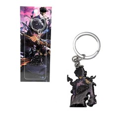 SUNG JINWOO SHADOW FORM Solo Leveling 1.5 in. Key Chain (Anime KeyChain Charm)