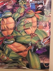 Vintage 1989 TMNT Teenage Mutant Ninja Turtles The Movie Poster Original 16×20