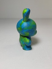 Rare Vintage Kid Robot Blue Green Marble Style 3-Inch Dunny