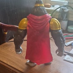 Marvel Gorilla-Man Gorilla Action Figure Plastic Gray/Red/Gold Cape Armor Helmet