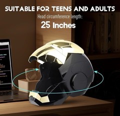 Iron Man Helmet with Voice, Touch & Remote Control – Black and Gold
