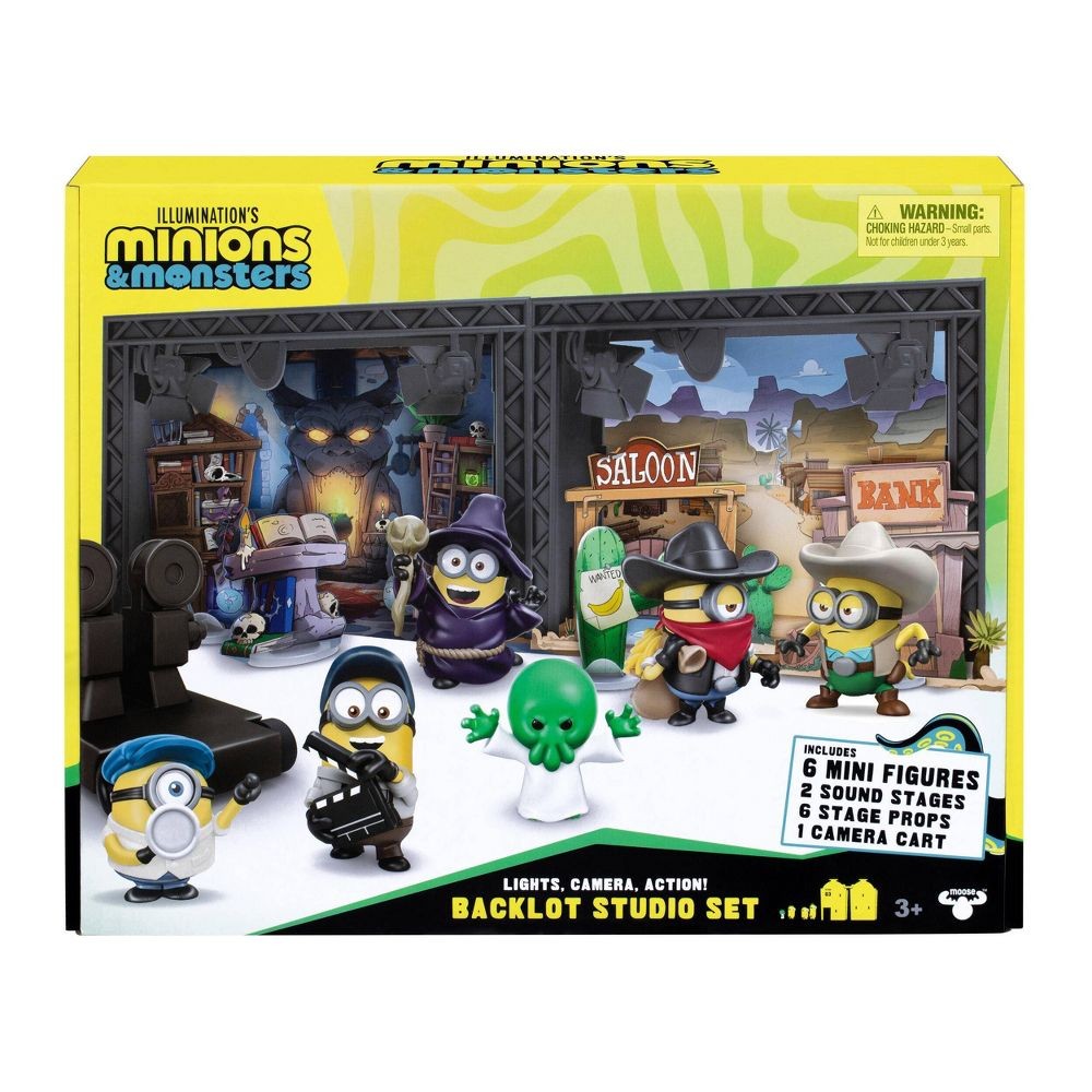 Illumination’s Minions & Monsters Backlot Studio Set with 6 Figures