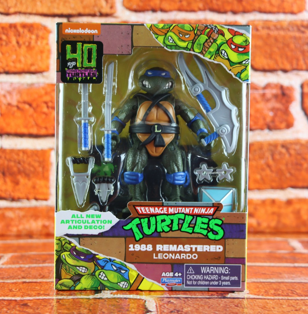 Teenage Mutant Ninja Turtles 1988 Remastered Leonardo 40th Anniversary