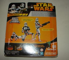 Star Wars ROTS clone trooper army builder figue set – green E 3 MIP 524