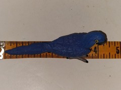 Safari Ltd Blue Hyacinth Parrot Bird Figure Vintage 2006 Animal Figurine 4 1/2″