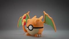 Charizard | Themed 3D Printed Pokeball | #0006 Charizard