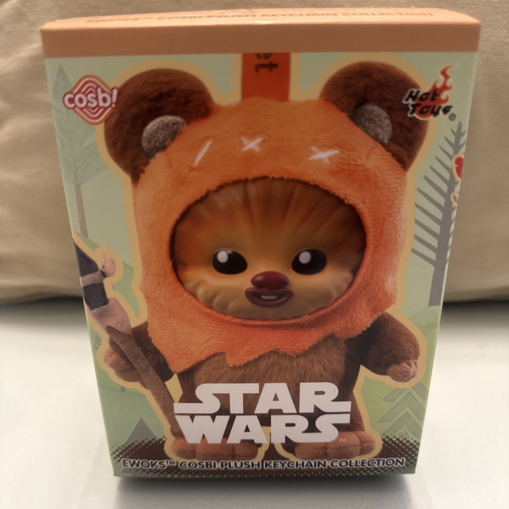 NEW Sealed Star Wars Ewok Cosbi Plush Keychain Mystery Blind box