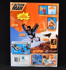 12″ Action Man Sky Diver Parachute 1:6 Hasbro Flocked hair Adventure Team 1999