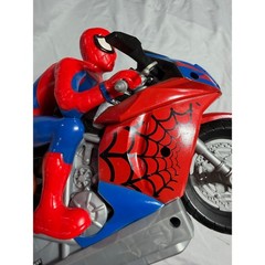 Marvel Spider-Man Motorcycle Action Figure Toy Red Blue Web Cycle S524