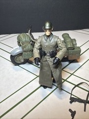 Indiana Jones German Soldier w Motorcycle Last Crusade Hasbro 2008 Complete