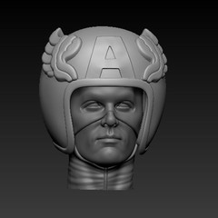 70s Flag Man Custom Action Figure Head 1:9 or 1:6 Mego